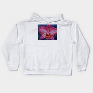 Pink Hawaiian Orchid Kids Hoodie